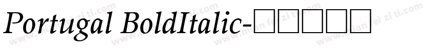 Portugal BoldItalic字体转换